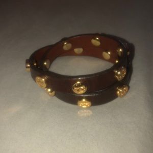 Tory Burch Jewelry - Tory Burch Double Wrap Logo Leather Bracelet Tory Burch Jewelry - Tory Burch Double Wrap Logo Leather Bracelet